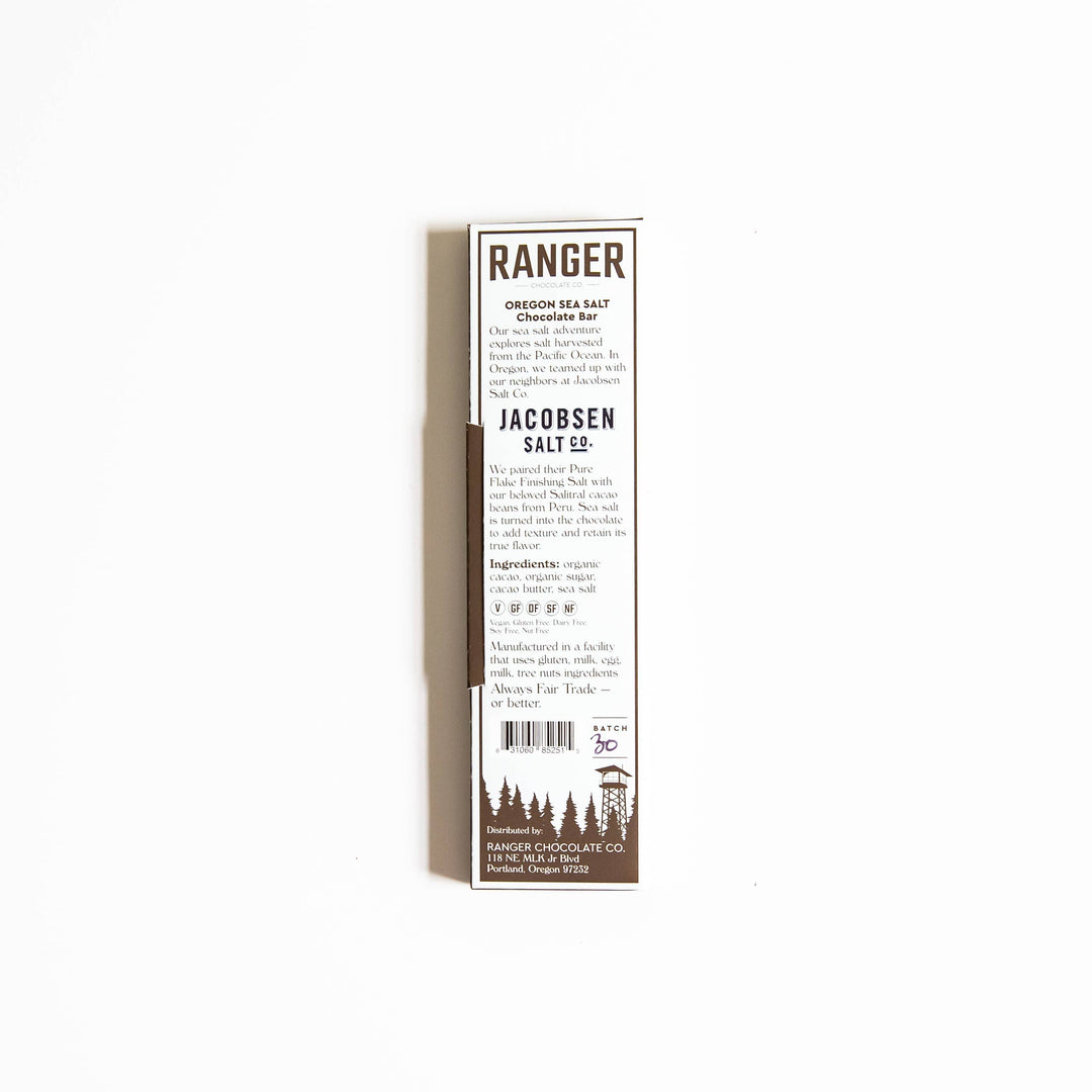 Ranger Chocolate Co. Treats Oregon Sea Salt Chocolate Bar
