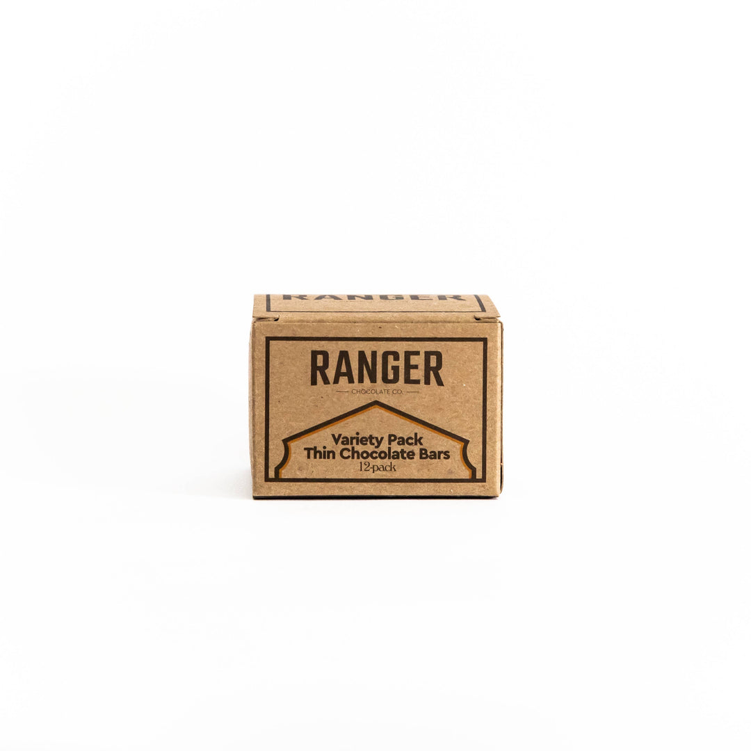Ranger Chocolate Co. Treats Variety Pack, Thin Chocolate Bars, 12-pack