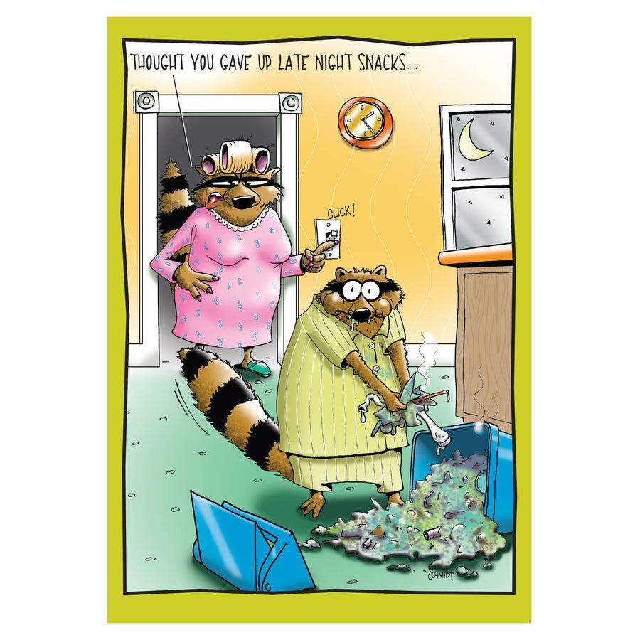 Raspberries Card Raccoons | Funny Birthday Card