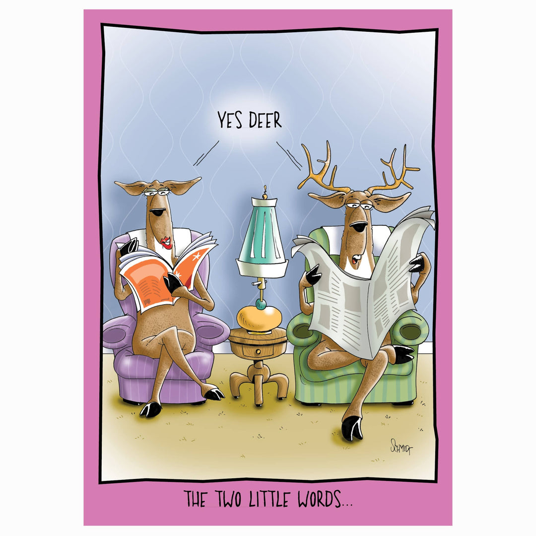 Raspberries Card Yes Deer | Hilarious Anniversary Card