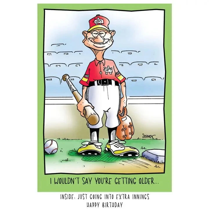 Raspberries Cards Extra Innings | Humorous Birthday Card
