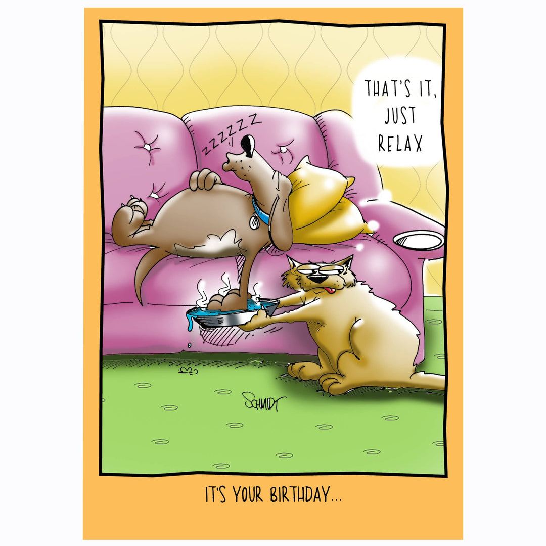 Raspberries Cards Just Relax | Funny Birthday Card