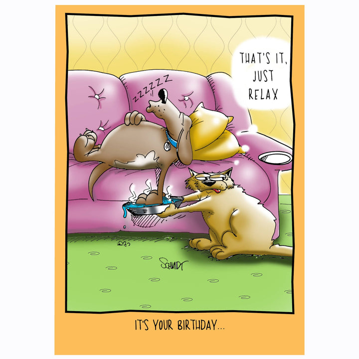 Raspberries Cards Just Relax | Funny Birthday Card