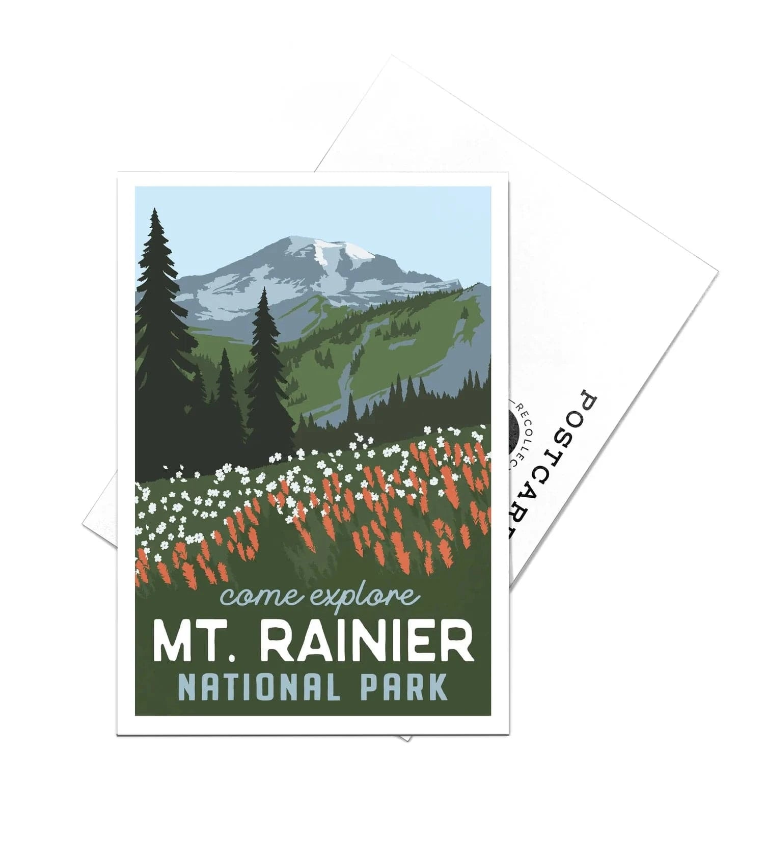 Recollection Project Cards PC Mount Rainier National Park, Washington Postcard