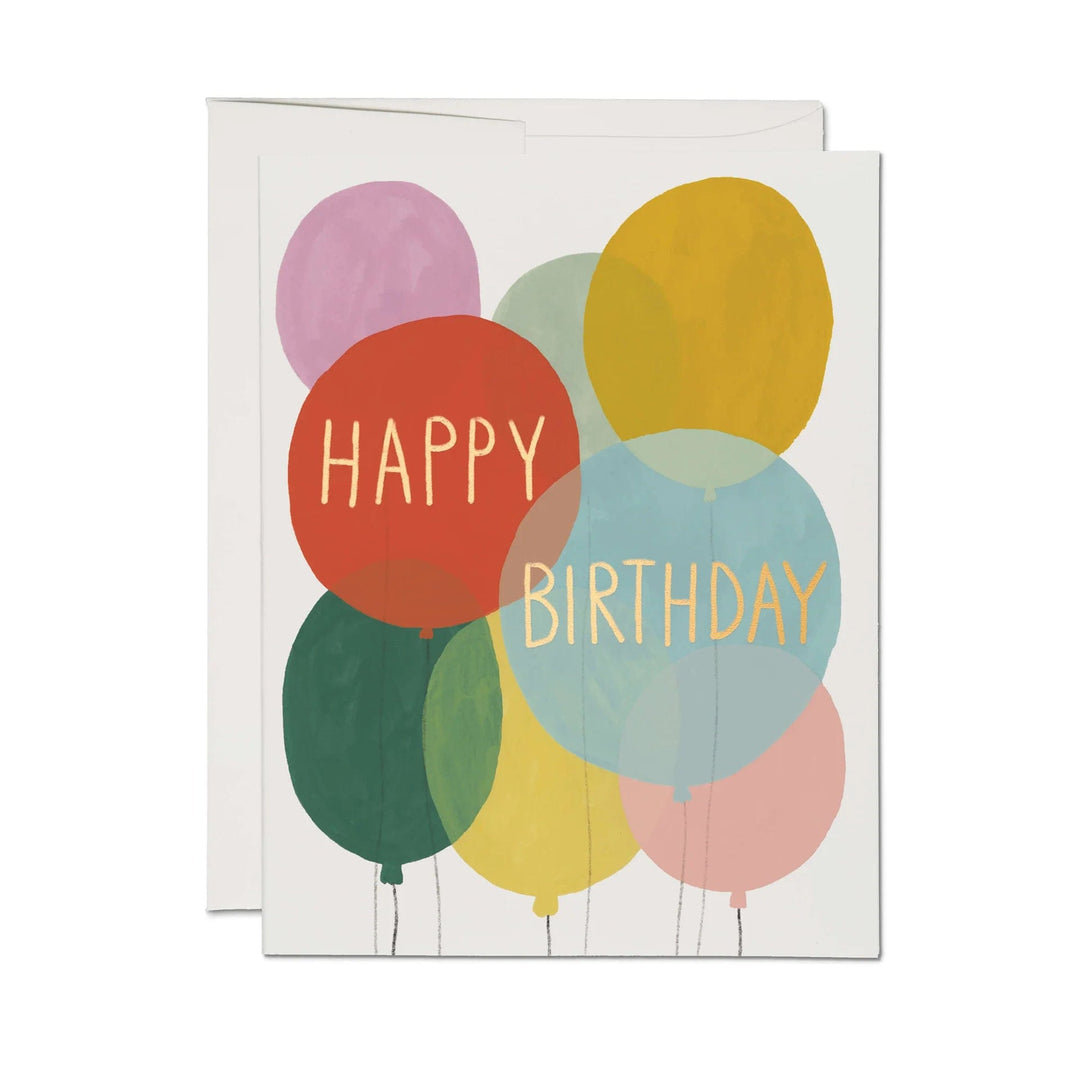 Red Cap Cards Card Birthday Balloons greeting card