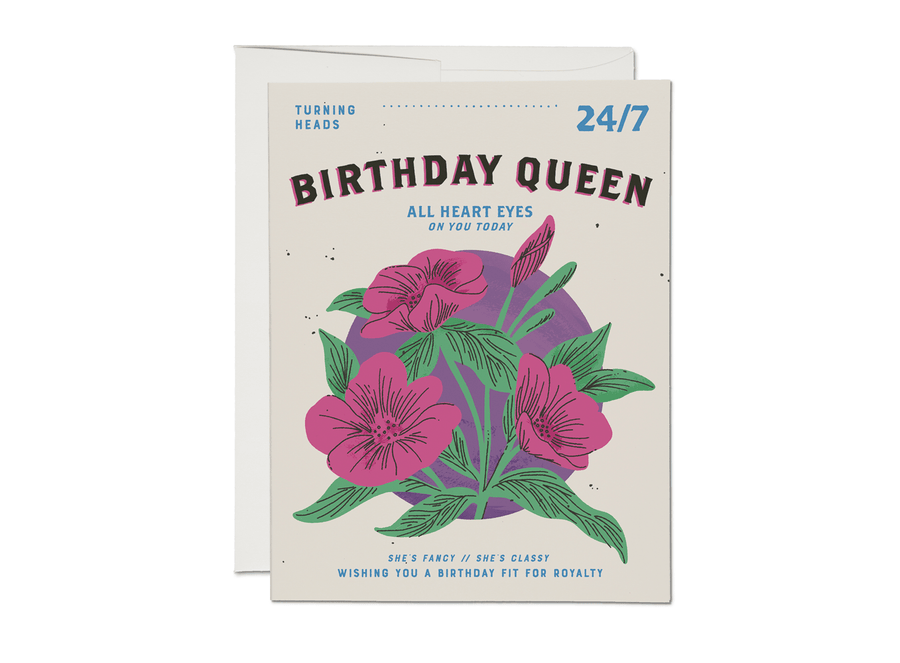 Red Cap Cards Card Birthday Queen Card