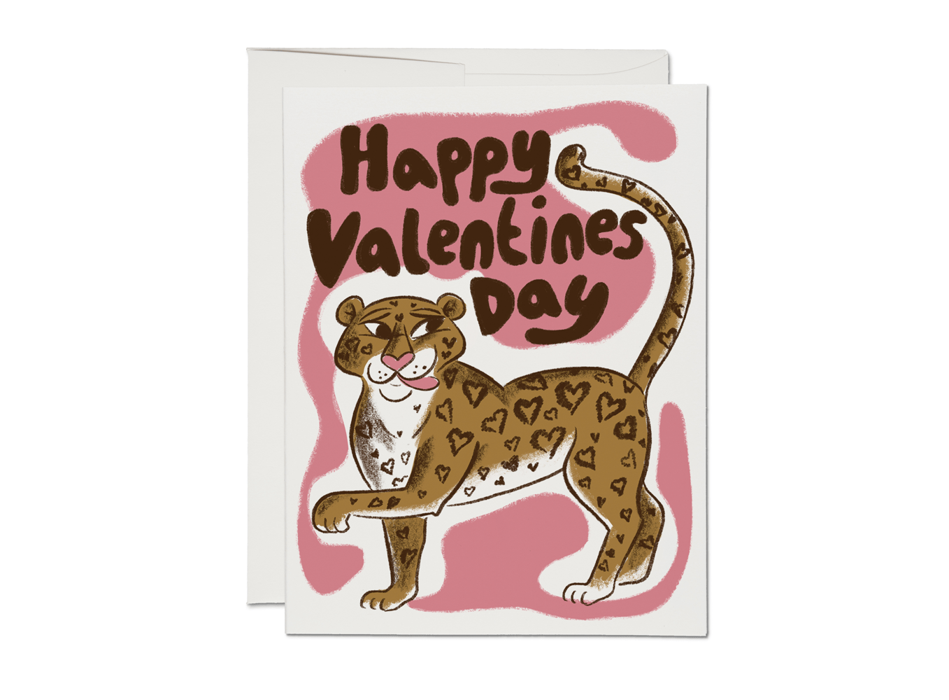 Red Cap Cards Card Valentine's Leopard Card