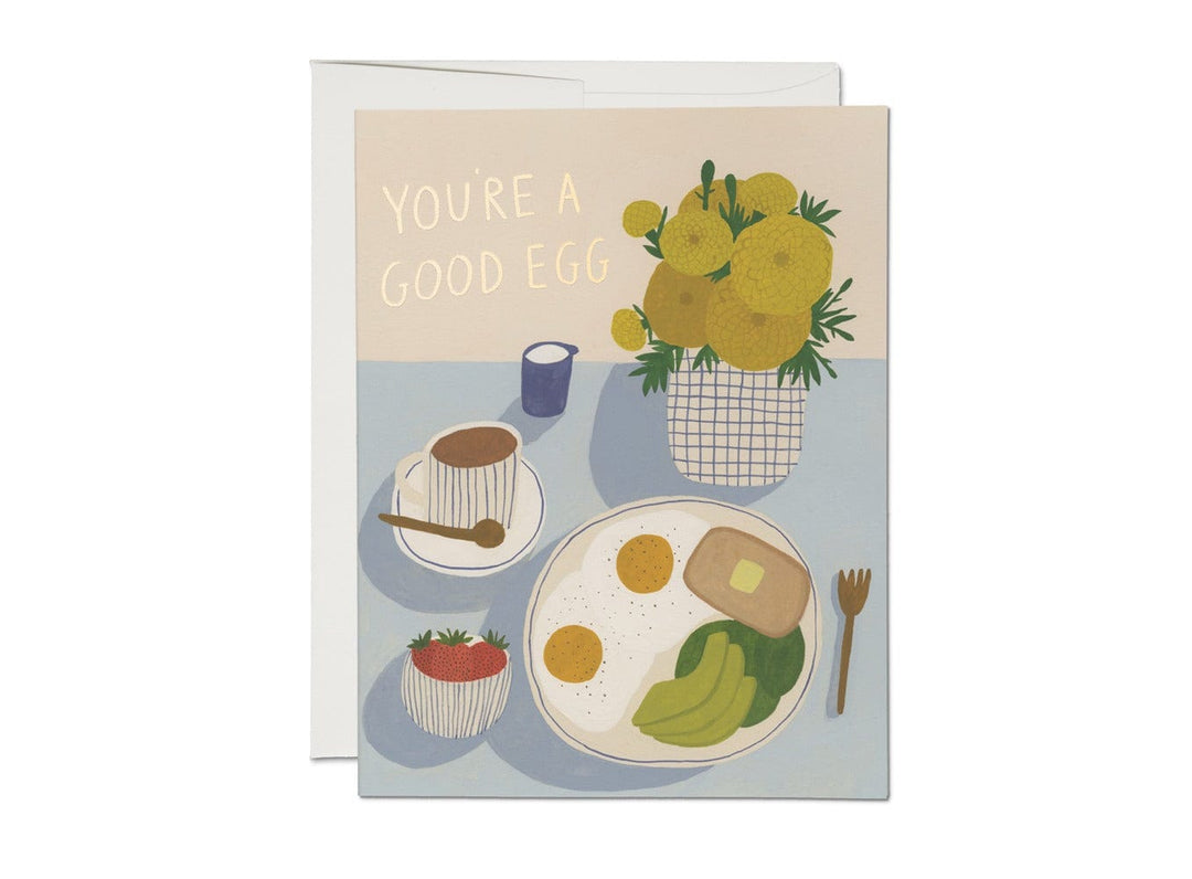 Red Cap Cards Card You're a Good Egg Encouragement Card