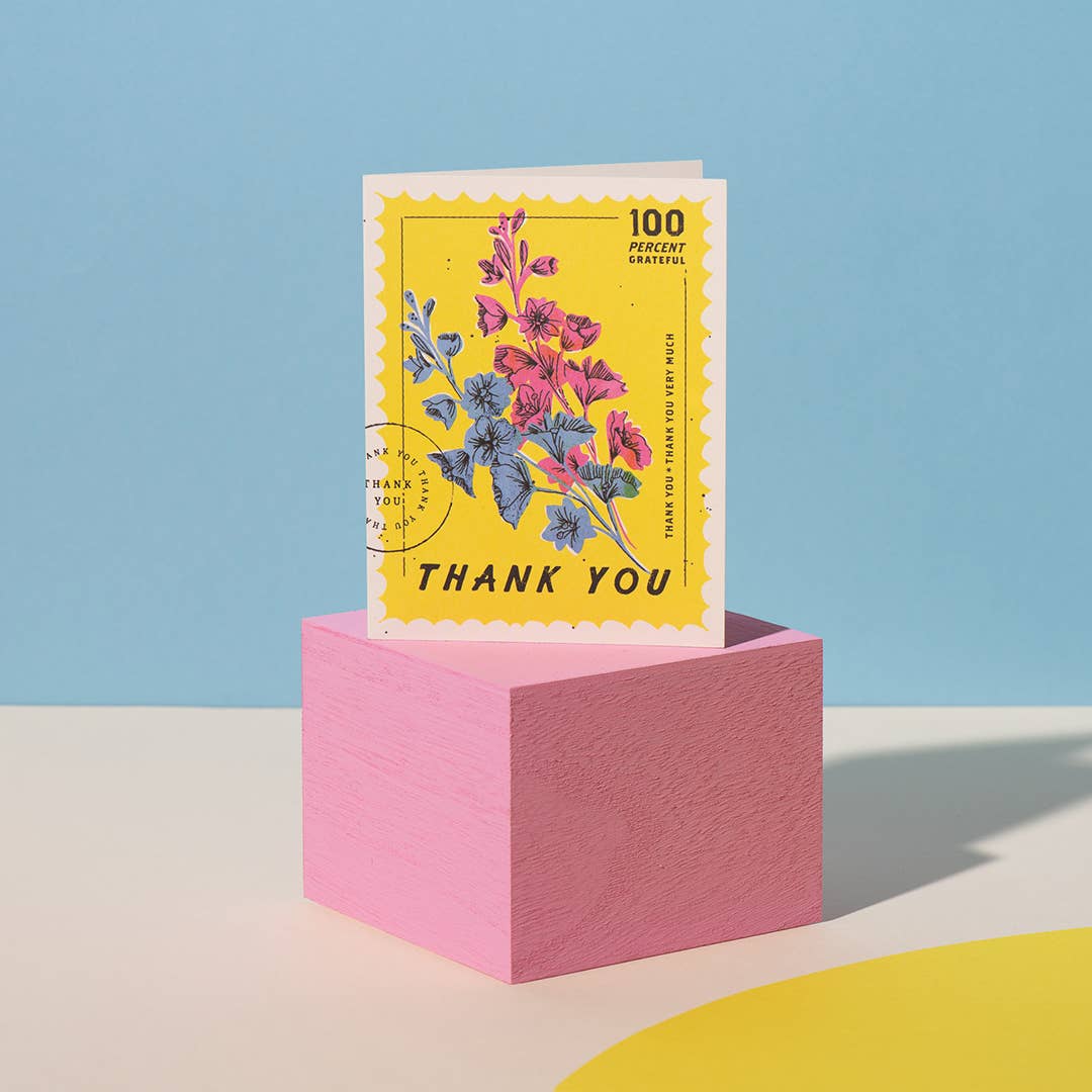Red Cap Cards Cards 100 Percent Thank You Greeting Card