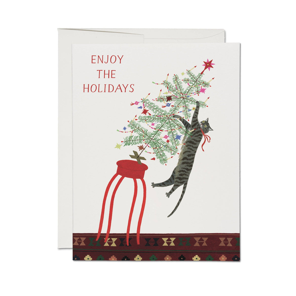 Red Cap Cards Cards All Is Calm greeting card