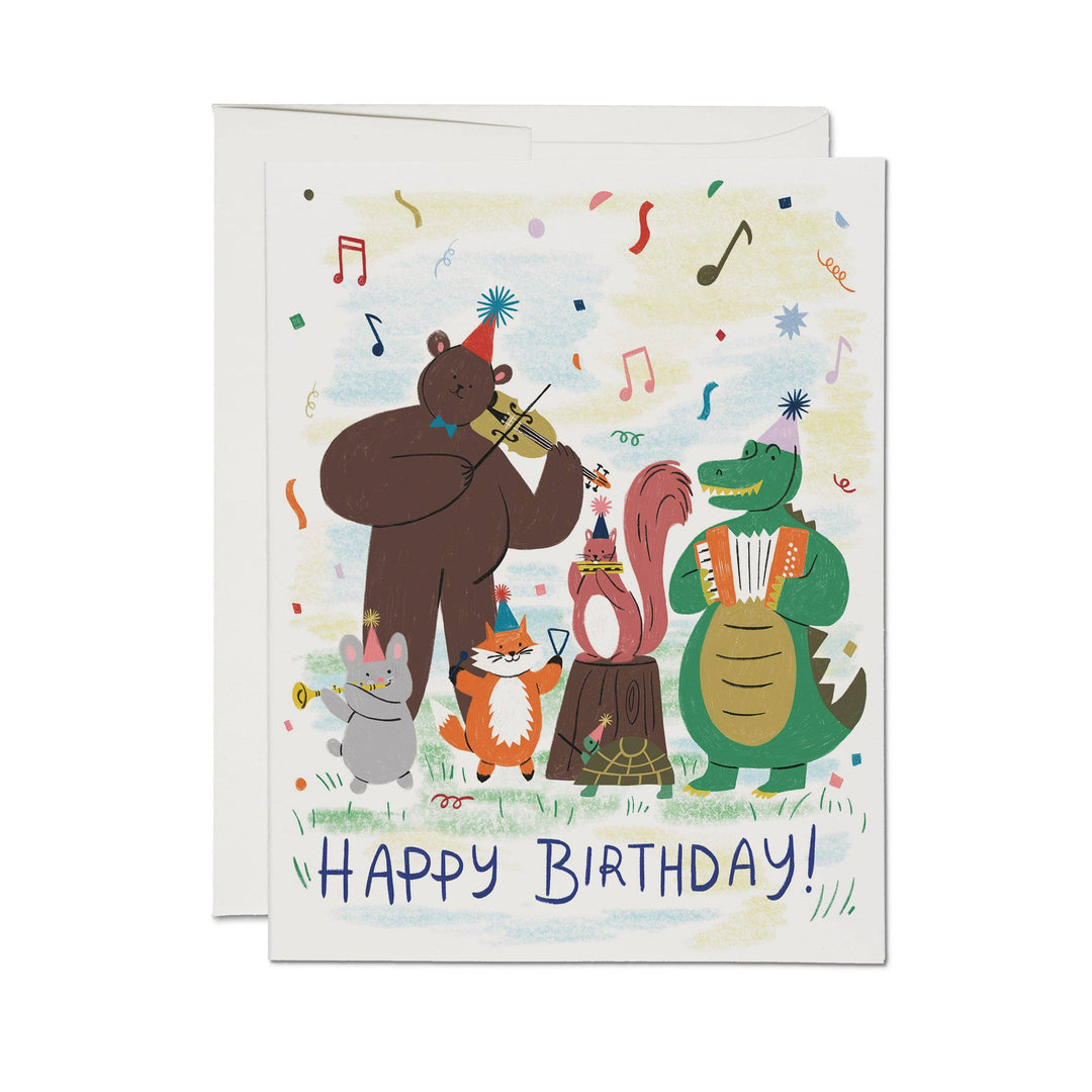 Red Cap Cards Cards Animals Ensemble greeting card