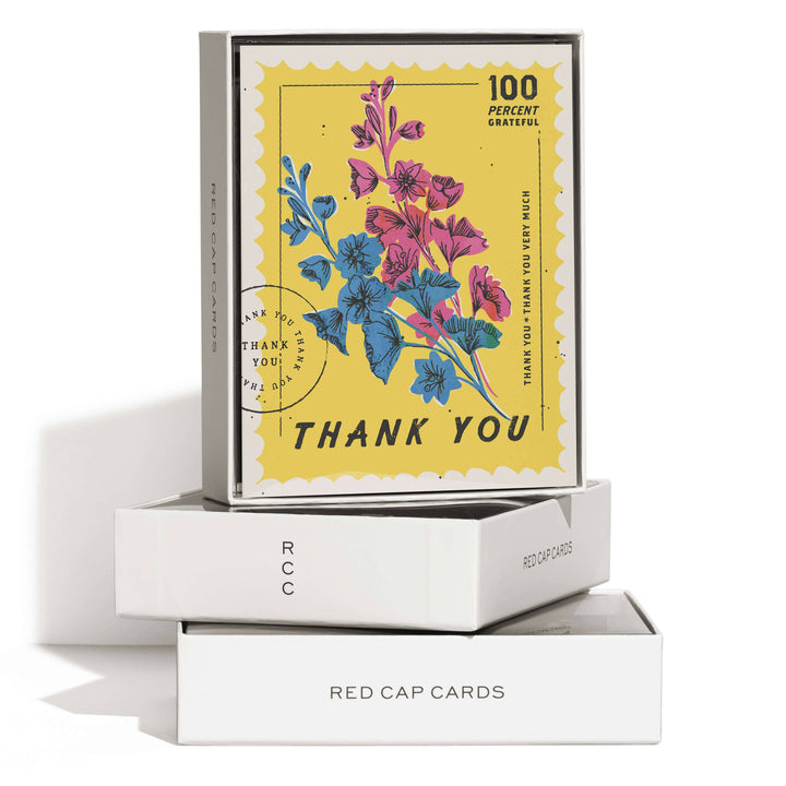 Red Cap Cards Cards Boxed Sets 100 Percent Thank You Greeting Card