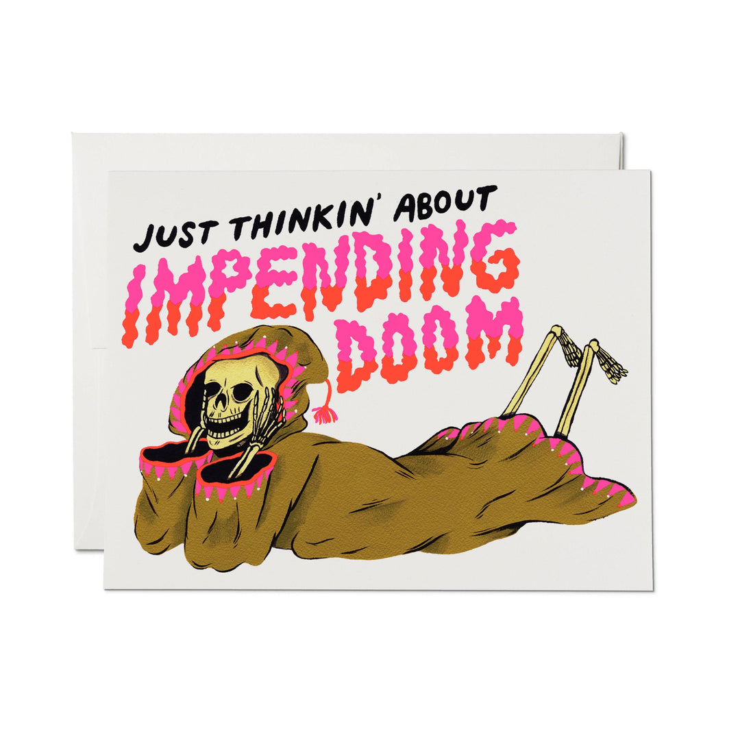 Red Cap Cards Cards Impending Doom Greeting Card