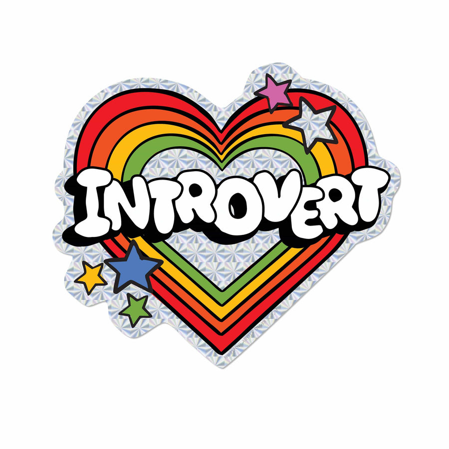 Red Cap Cards Cards Introvert sticker