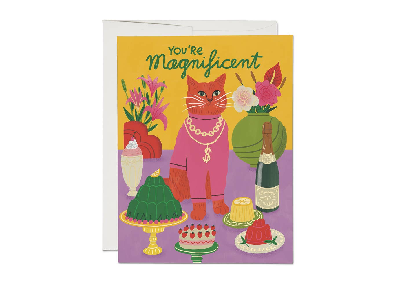 Red Cap Cards Cards Magnificent Cat Friendship Card