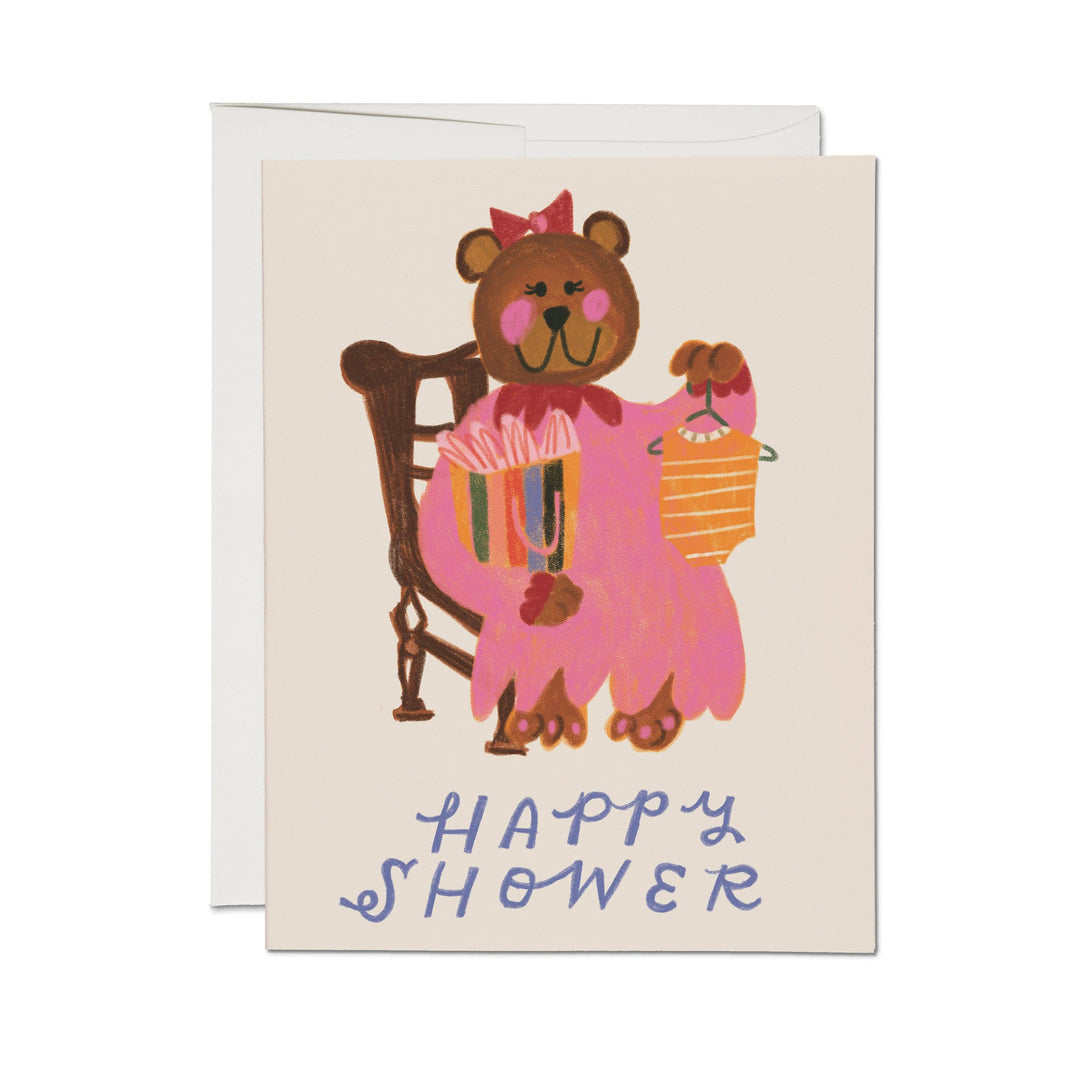 Red Cap Cards Cards Mama Bear's Shower Greeting Card