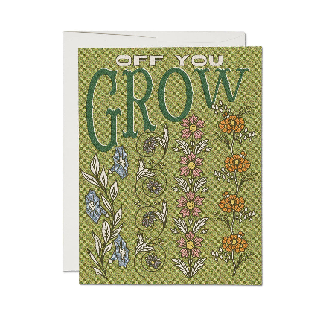 Red Cap Cards Cards Off You Grow Greeting Card
