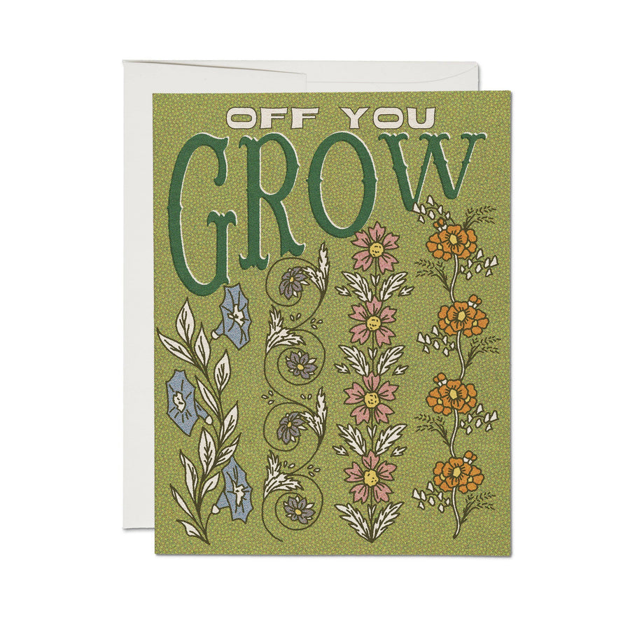Red Cap Cards Cards Off You Grow Greeting Card