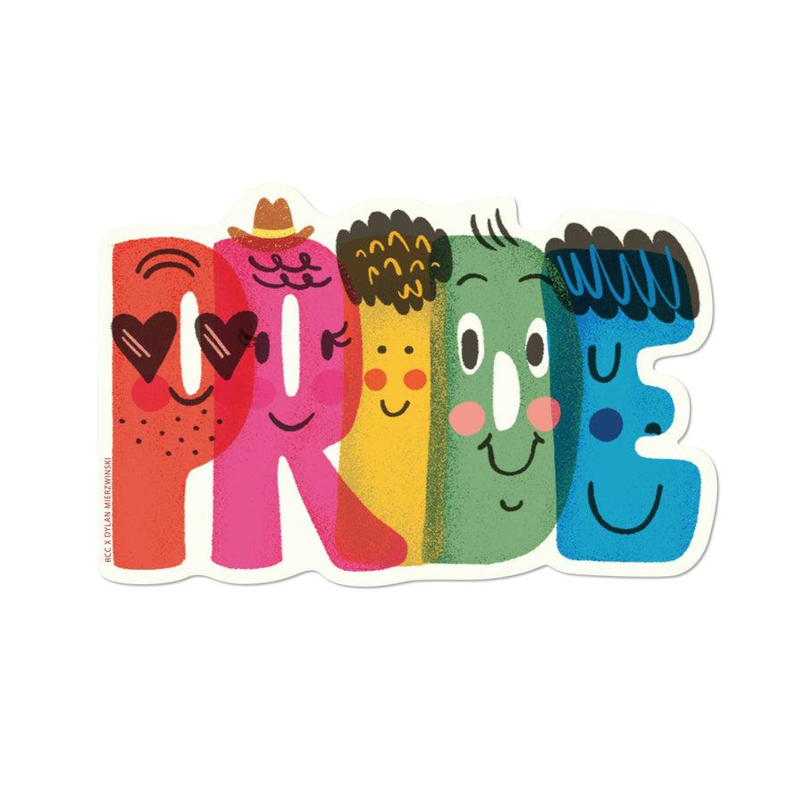 Red Cap Cards Cards Pride Letters sticker