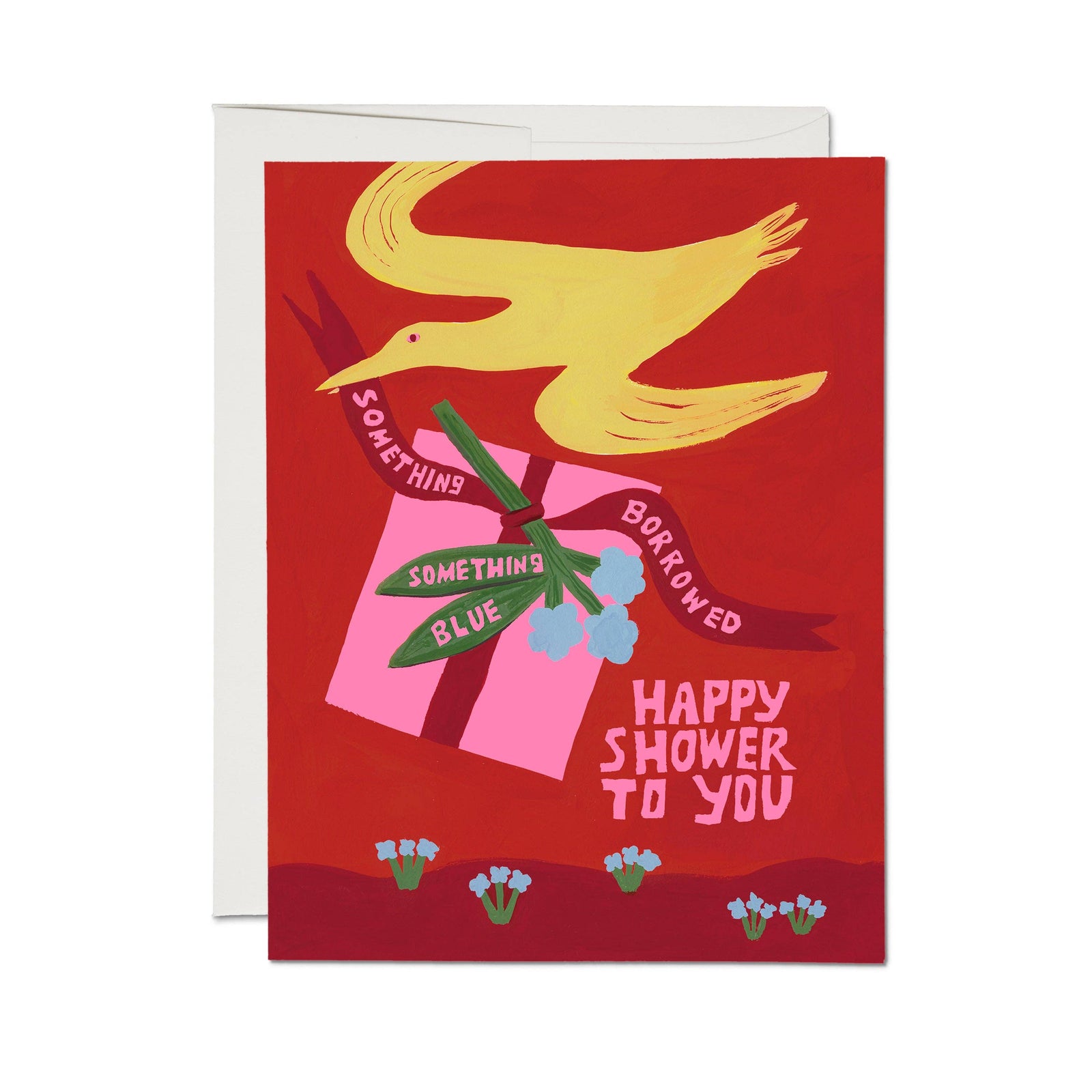 Red Cap Cards Cards Something Borrowed Greeting Card