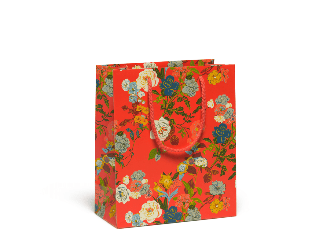 Red Cap Cards Gift Bag Rose Garden Small Gift Bag