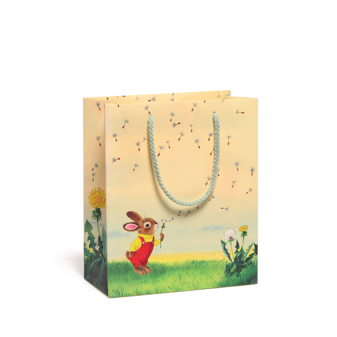 Red Cap Cards Party Richard Scarry Bunny and Dandelion Medium Gift Bag