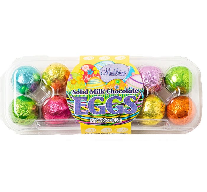 Redstone Foods Candy Madelaine Egg Crate  - Milk Chocolate Eggs in Foil