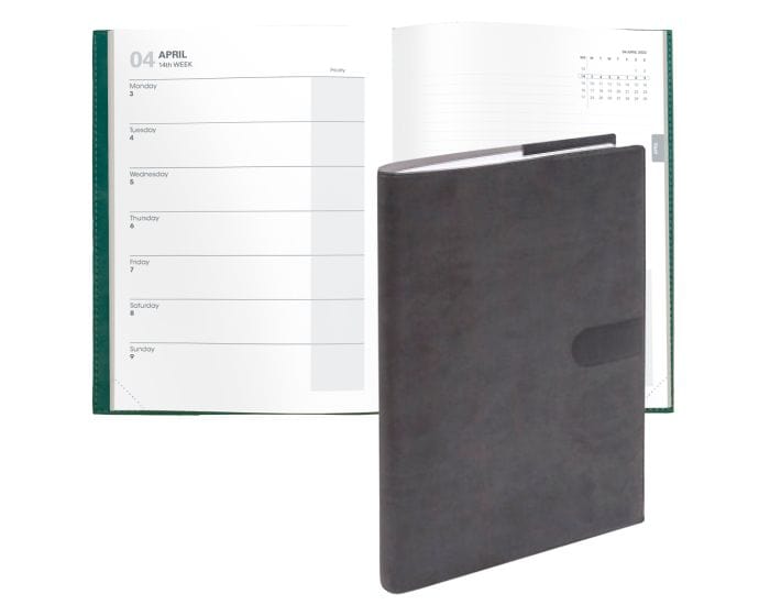 Rhodia Notebook Quo Vadis 2023-2024 Note 21 Weekly Planner - Club Black