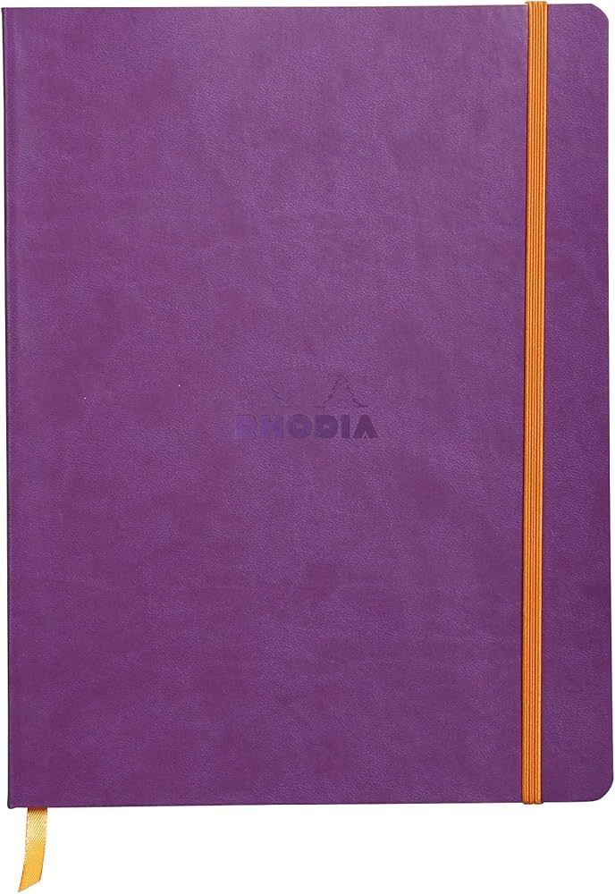 Rhodia Paper Purple Rhodia Softcover Notebook 9.75" x 7.5" - Lined