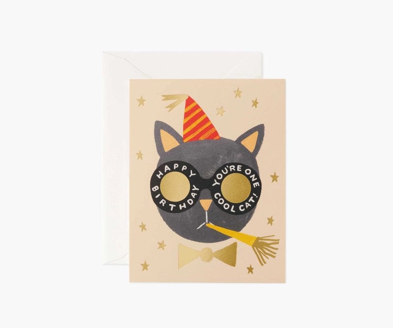 Rifle Paper Co. birthday card Birthday Cat Card