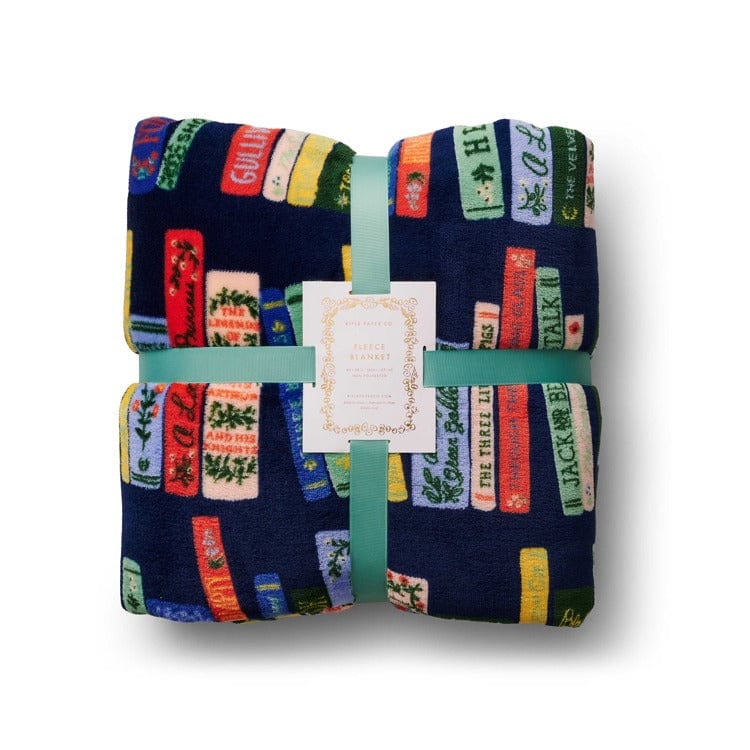 Rifle Paper Co. Blankets Bookshelf Fleece Blanket