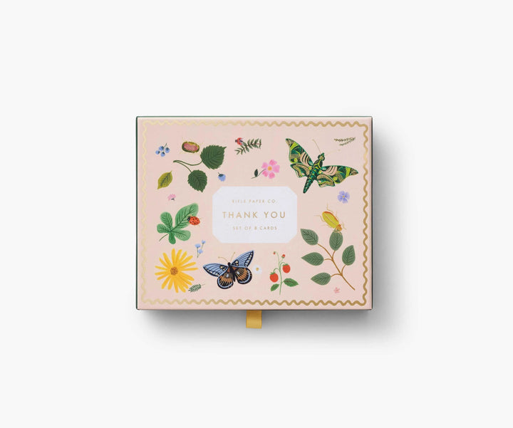 Rifle Paper Co. Boxed Card Set Curio Thank You Keepsake Card Box