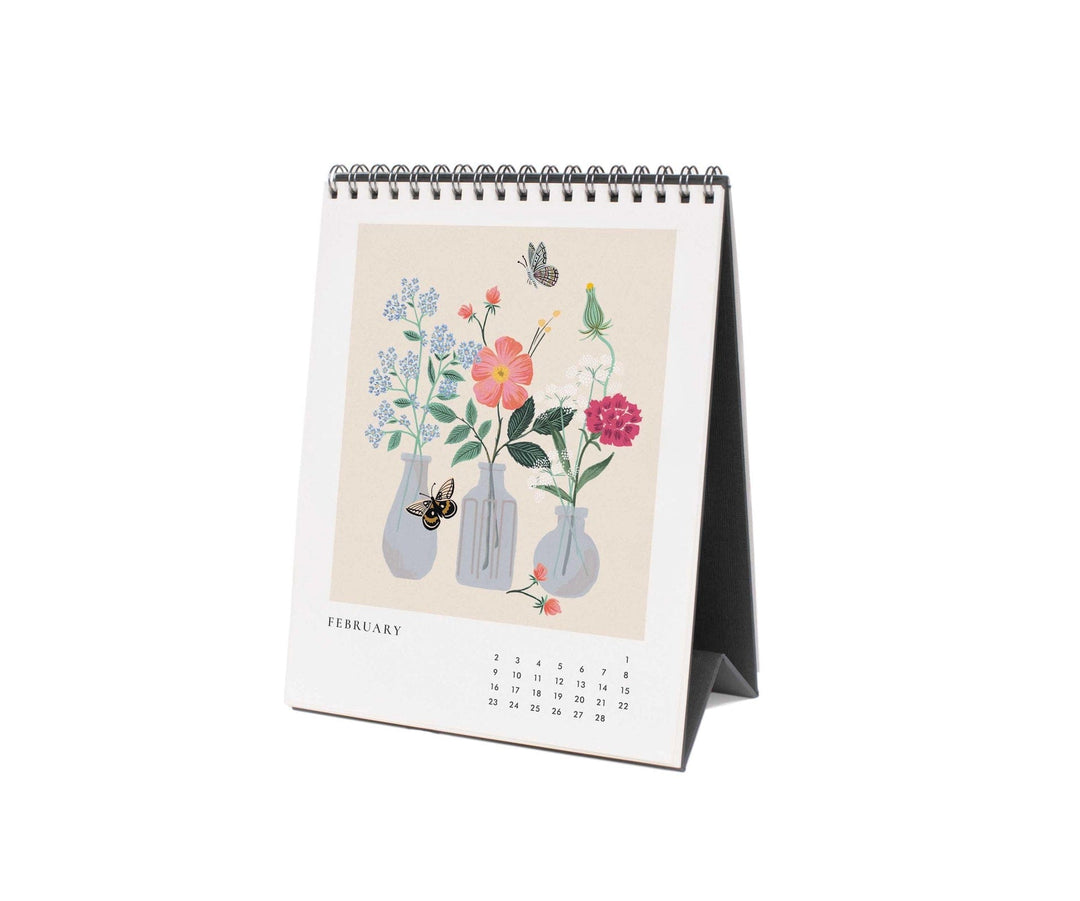 Rifle Paper Co. Calendars 2025 Flower Studies Desk Calendar