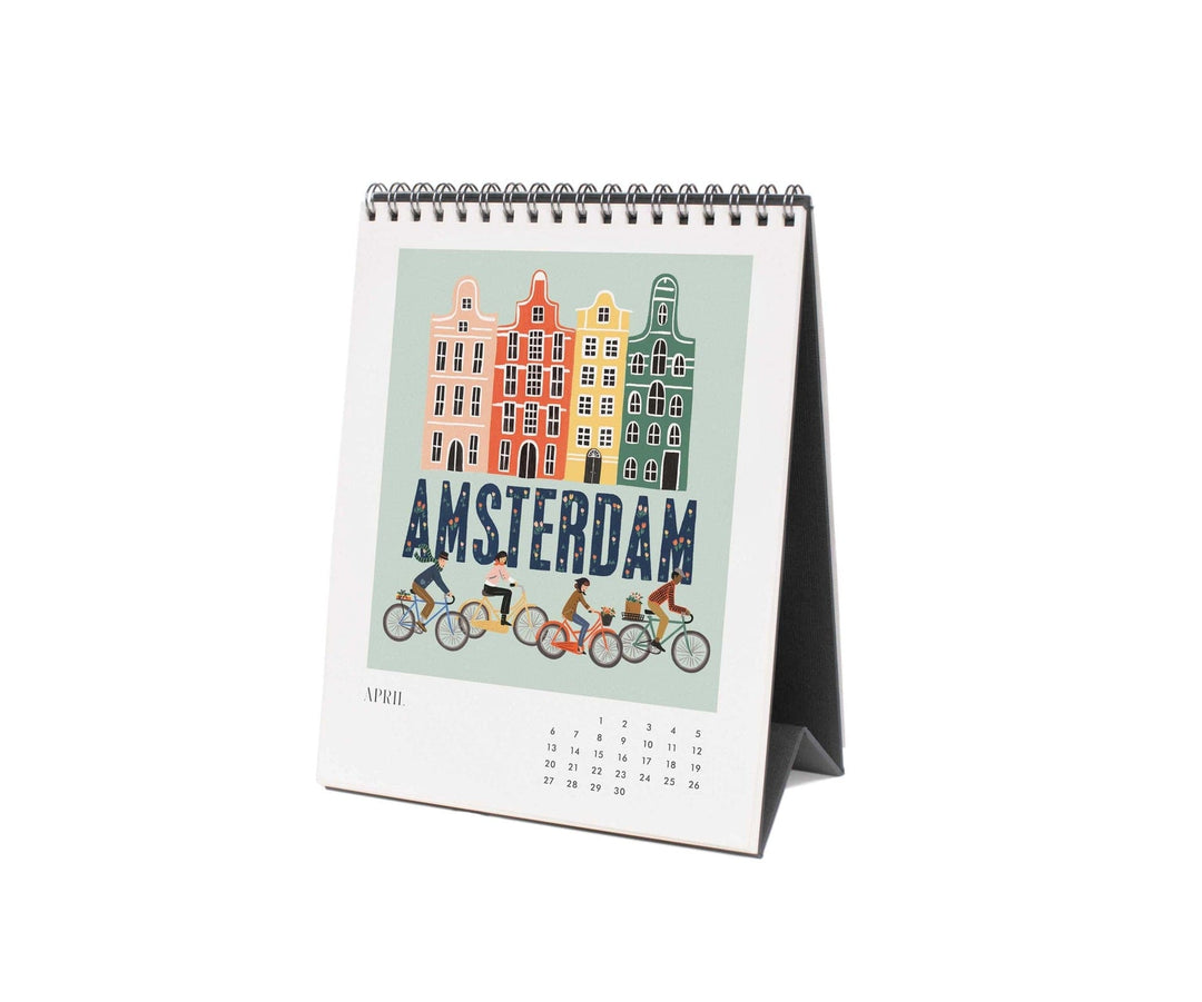 Rifle Paper Co. Calendars 2025 Greetings from Around the World Desk Calendar