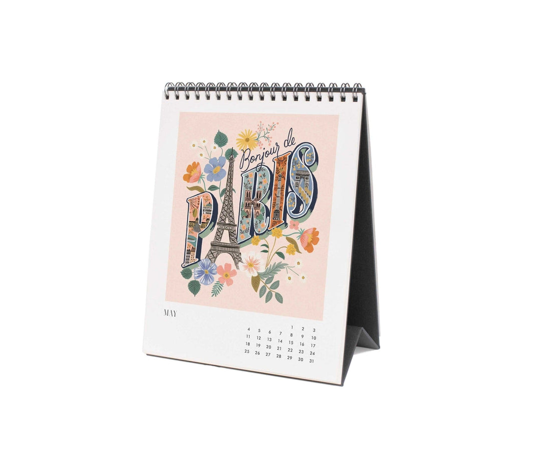 Rifle Paper Co. Calendars 2025 Greetings from Around the World Desk Calendar