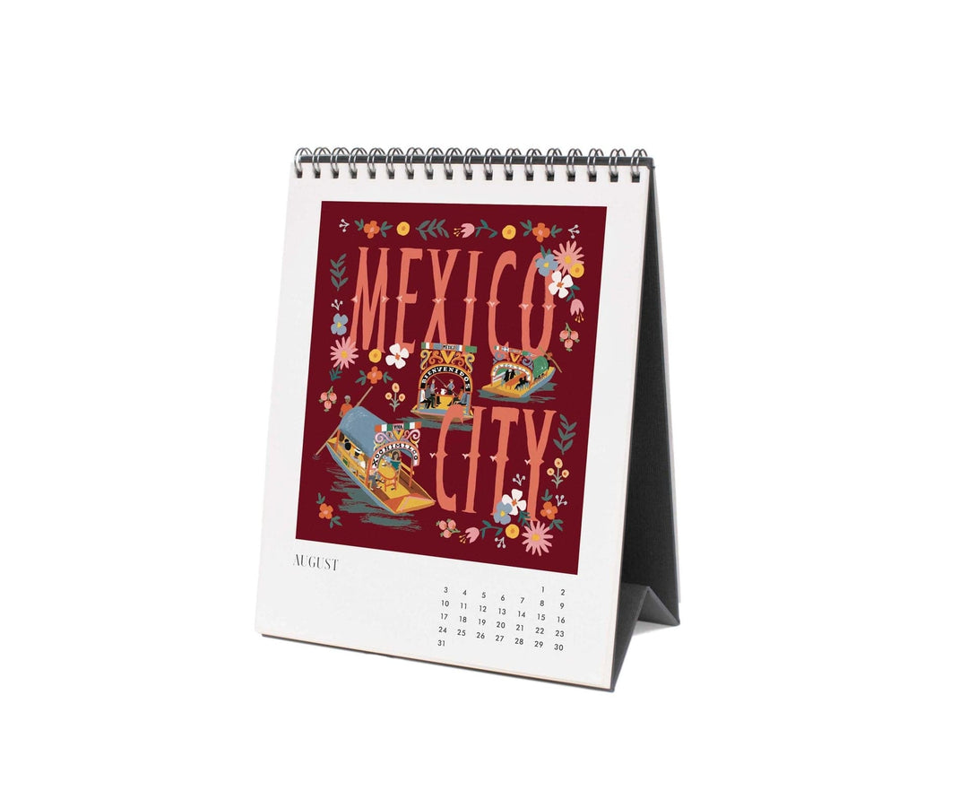 Rifle Paper Co. Calendars 2025 Greetings from Around the World Desk Calendar