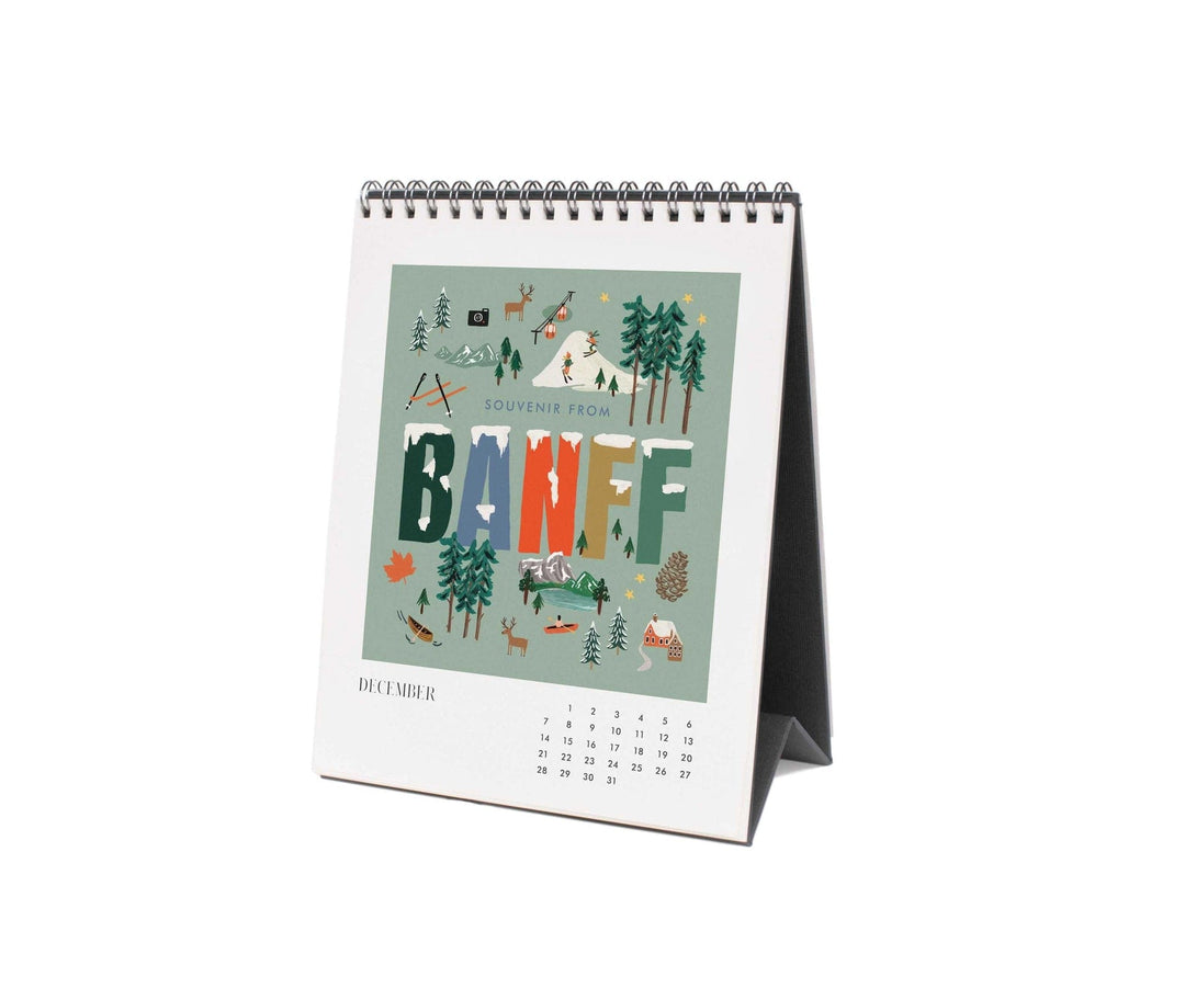 Rifle Paper Co. Calendars 2025 Greetings from Around the World Desk Calendar