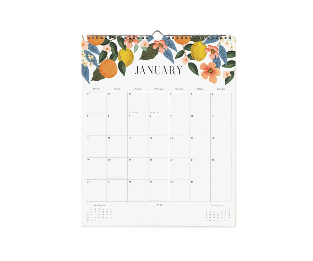 Rifle Paper Co. Calendars 2025 Roses Appointment Calendar