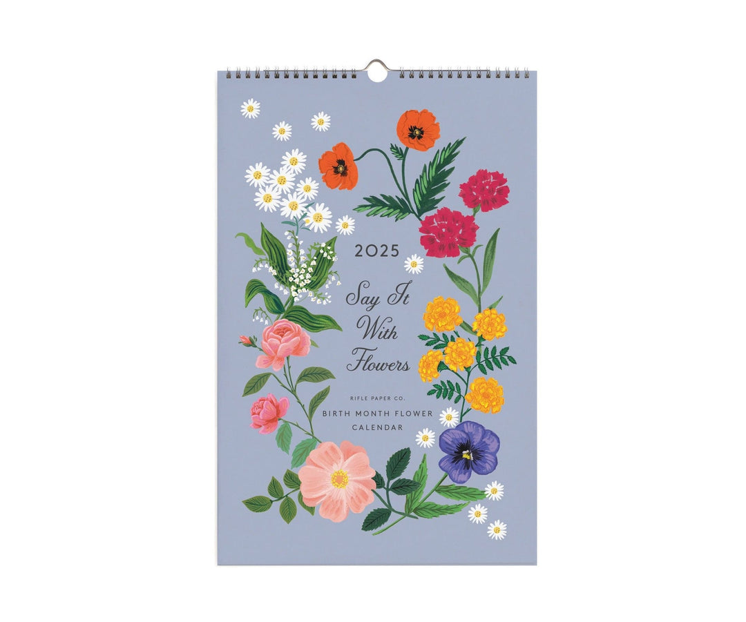 Rifle Paper Co. Calendars 2025 Say It With Flowers Wall Calendar