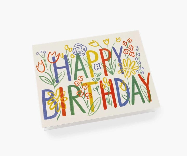 Rifle Paper Co. Card Brushstroke Birthday Card