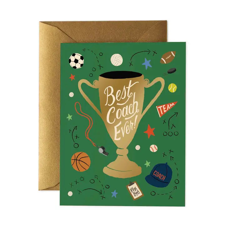 Rifle Paper Co. Cards Best Coach Ever Card
