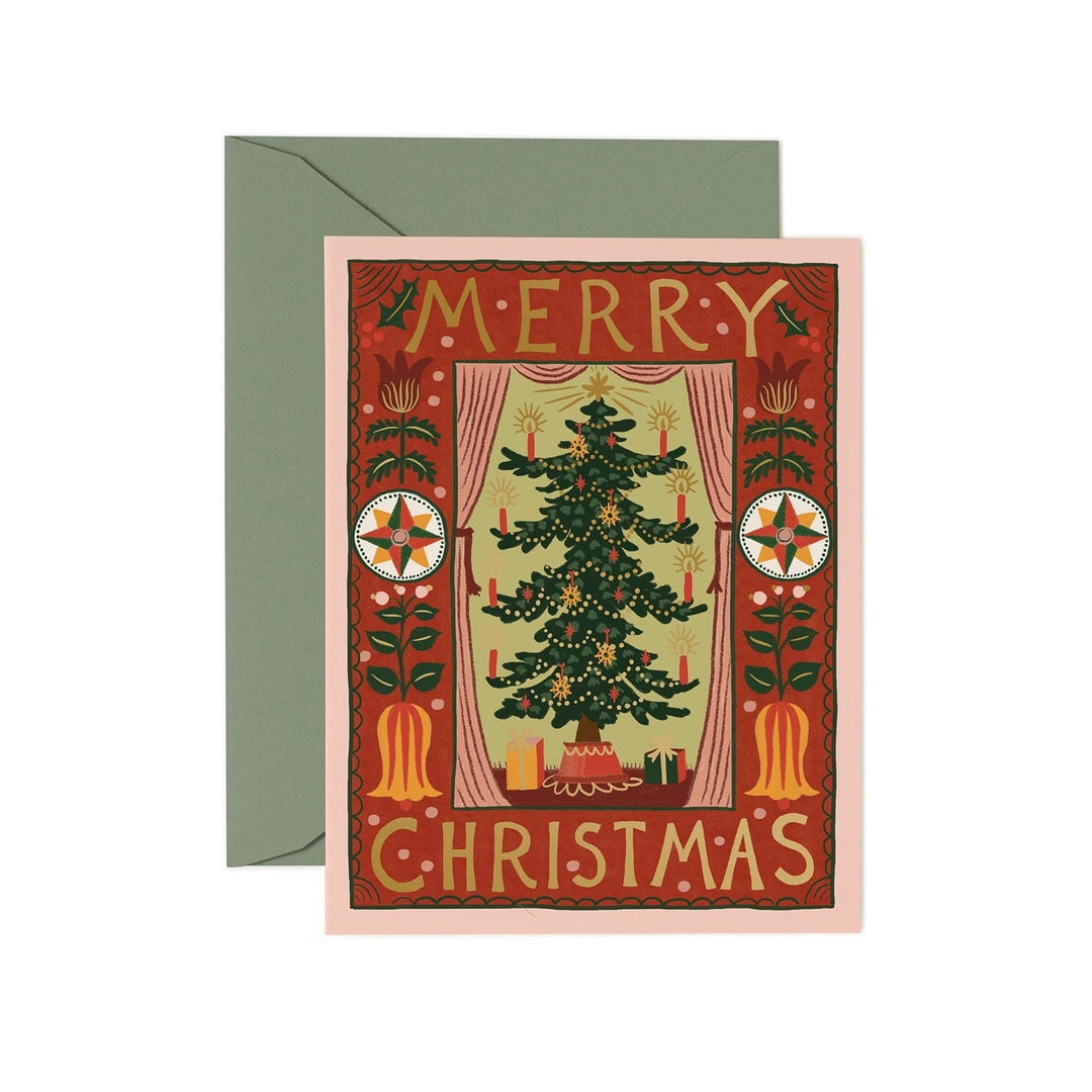 Rifle Paper Co. Cards Folk Christmas Tree Card