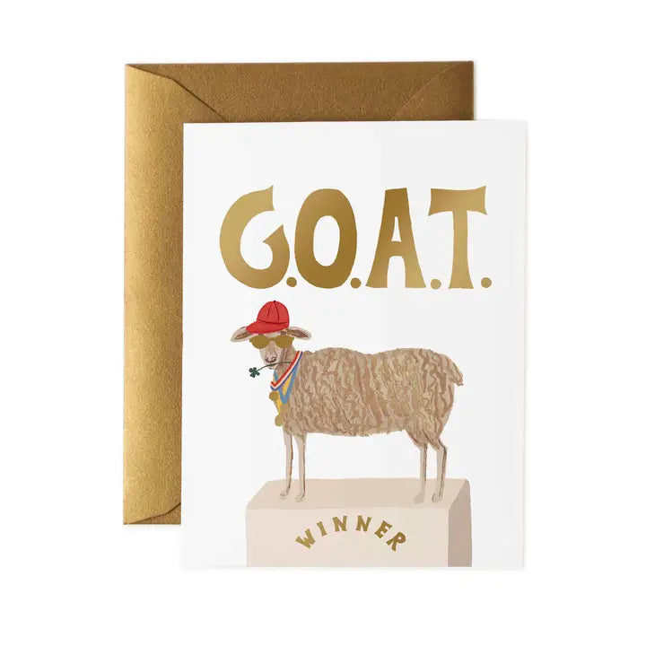 Rifle Paper Co. Cards G.O.A.T. Card