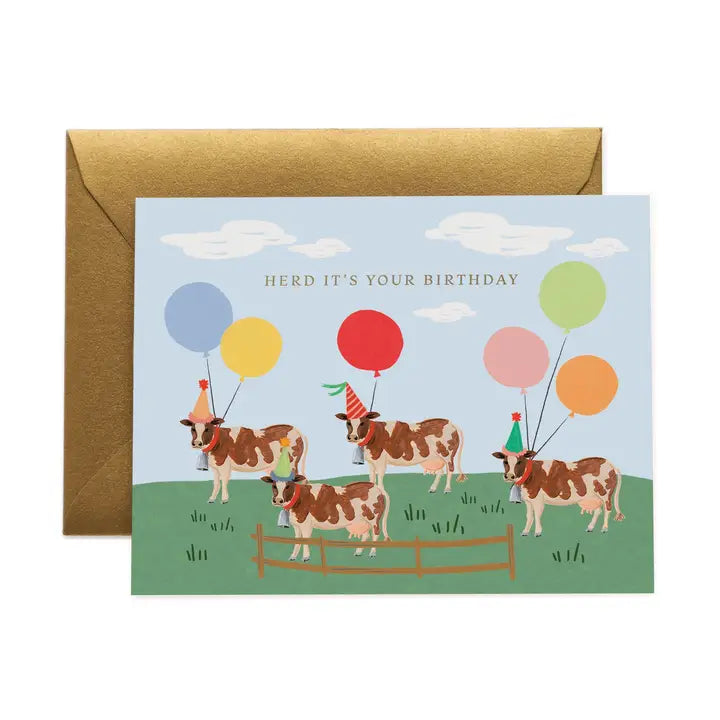 Rifle Paper Co. Cards Herd It's Your Birthday Card