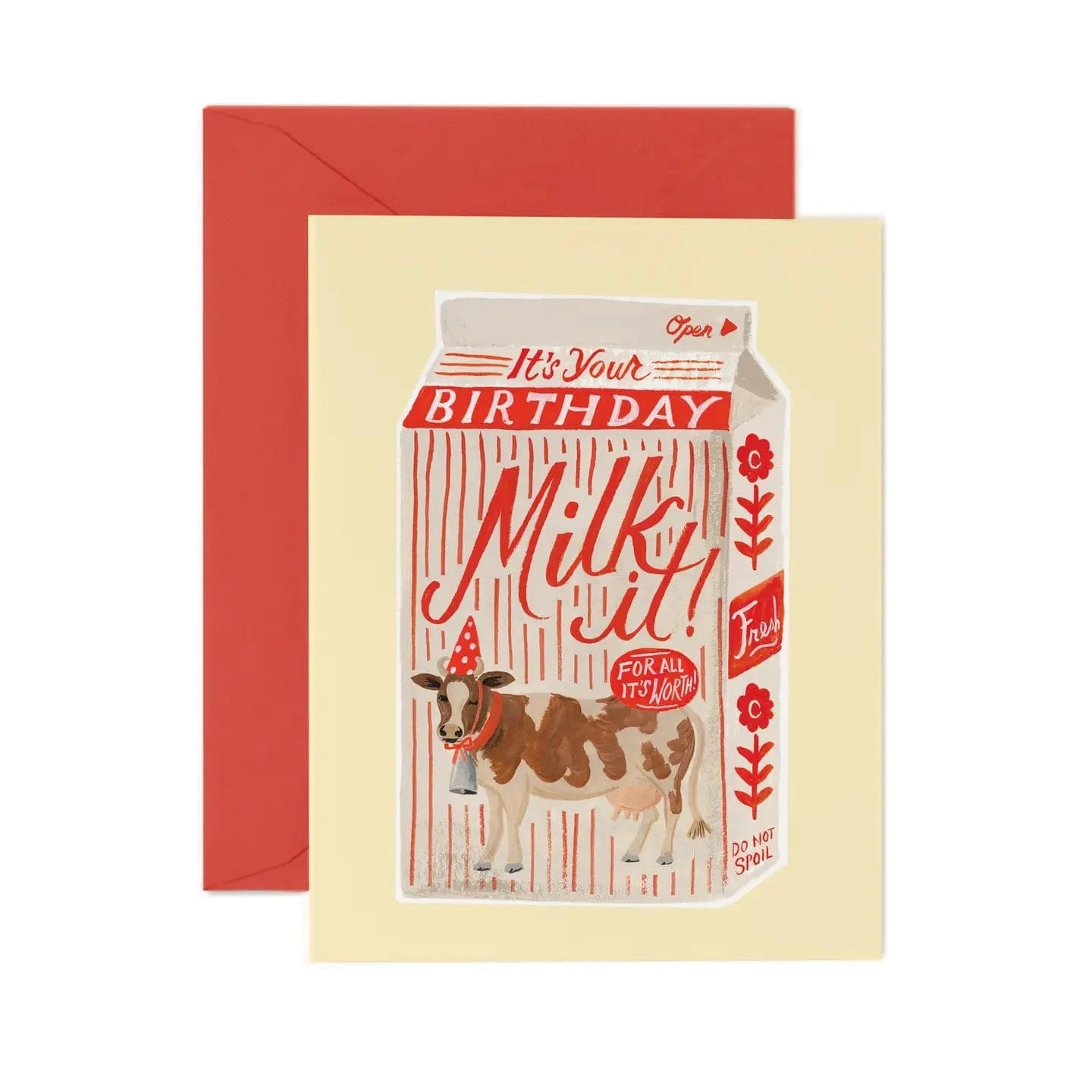 Rifle Paper Co. Cards Milk It Birthday Card