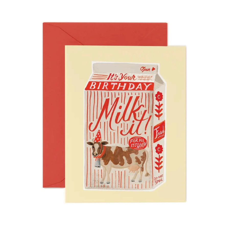 Rifle Paper Co. Cards Milk It Birthday Card