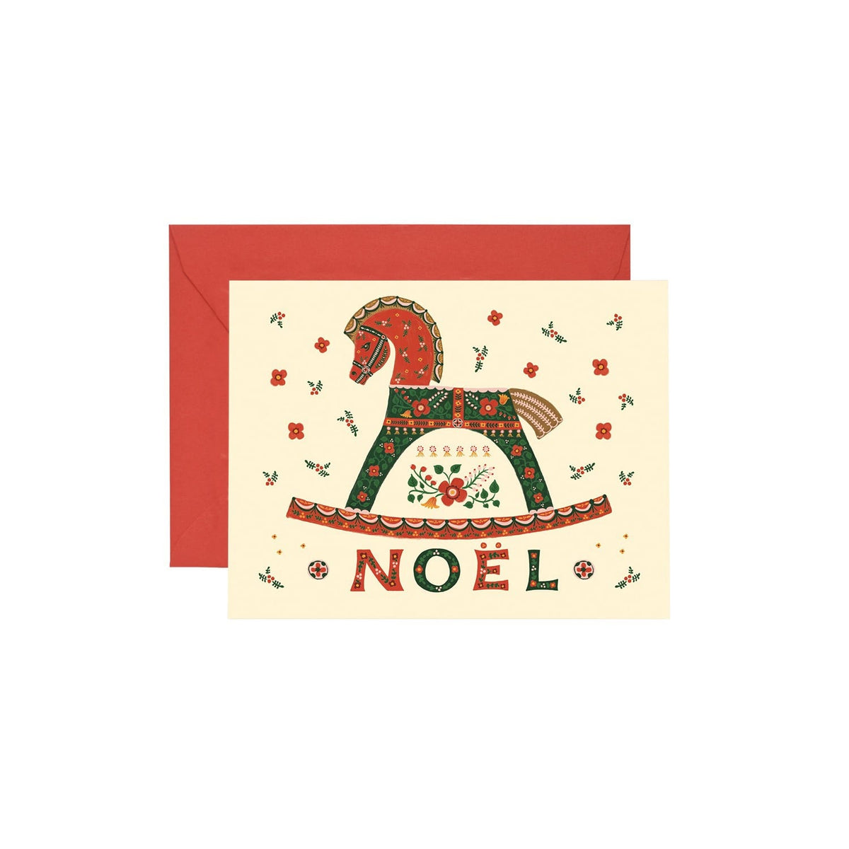 Rifle Paper Co. Cards Noel Rocking Horse Card