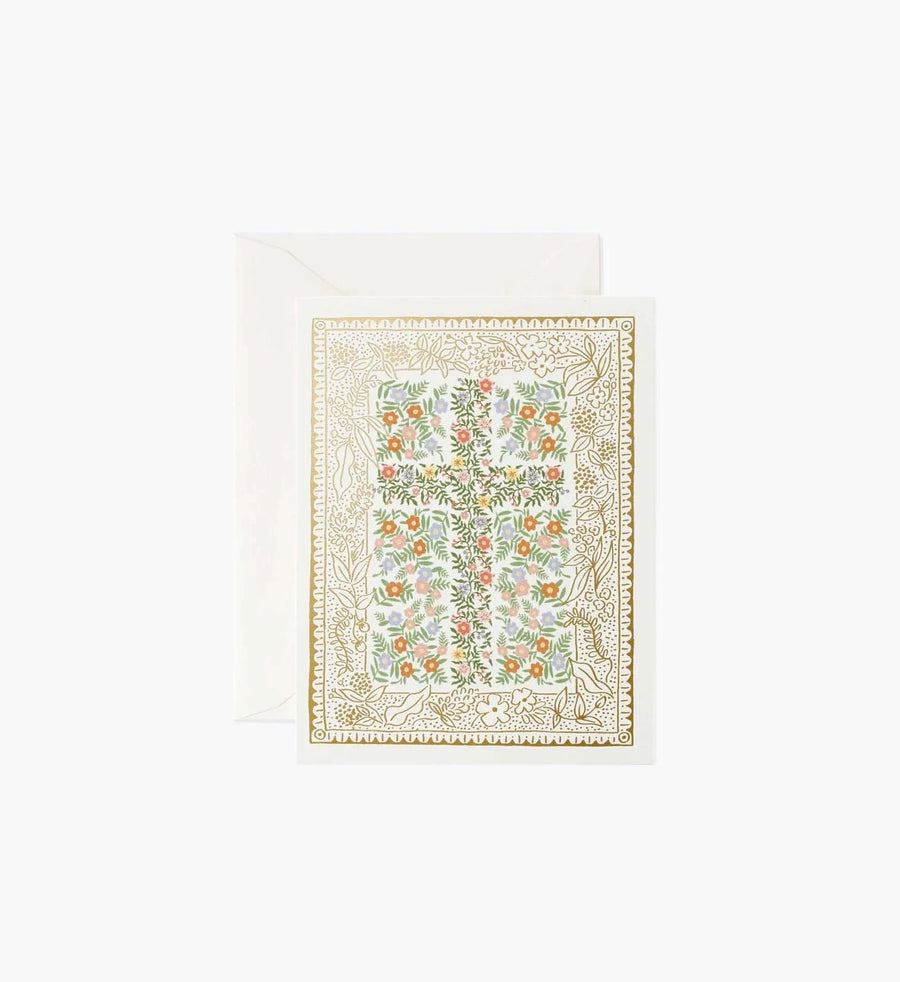 Rifle Paper Co. Cards Rosette Cross Card