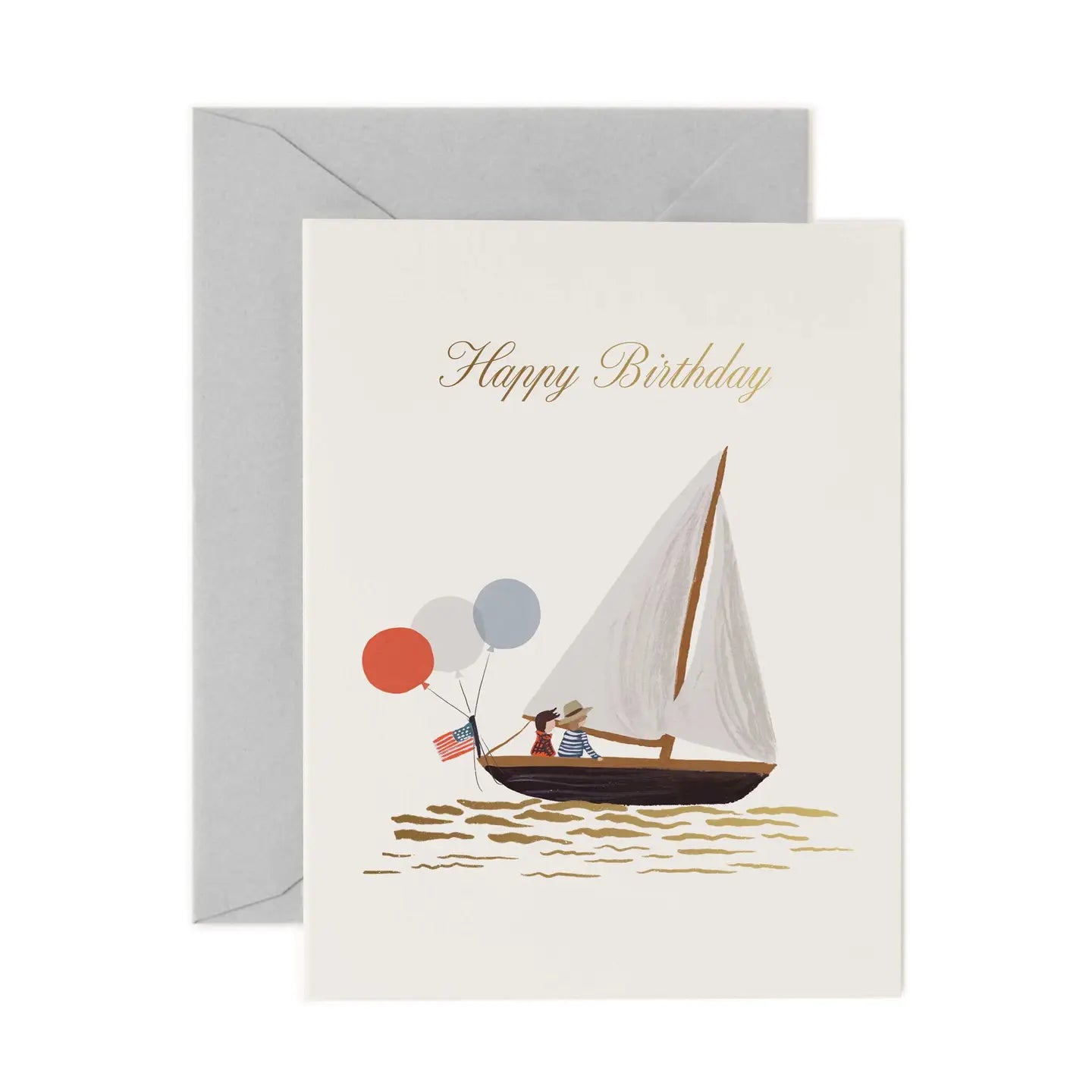 Rifle Paper Co. Cards Sailboat Birthday Card