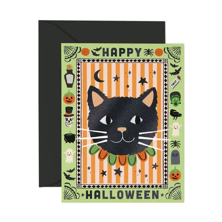Rifle Paper Co. Cards Spooky Cat Halloween Card